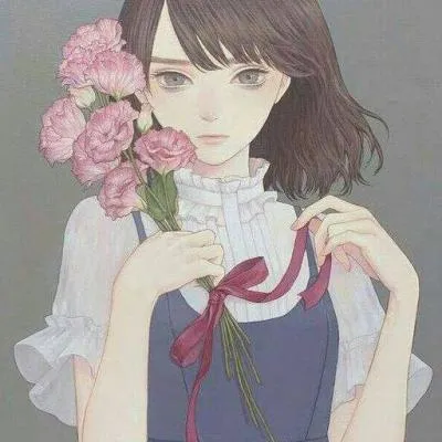 高清好看的文静素雅动漫女生头像图片第1张