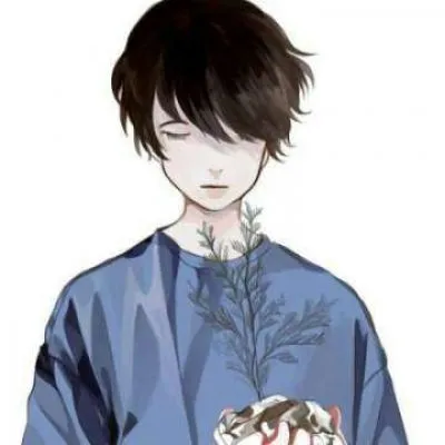 动漫男生头像伤感落寞第1张