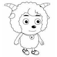 喜羊羊简笔画头像图片大全第1张