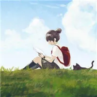 动漫头像女生看书第1张