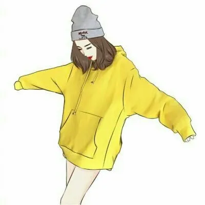 微信头像女漫画图片第1张