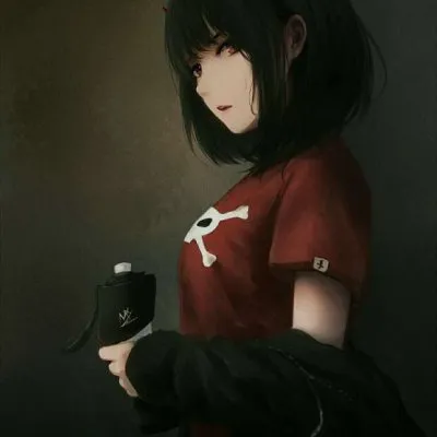 qq头像黑暗动漫女生第1张