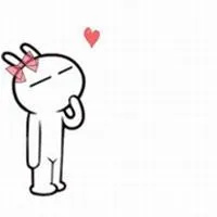 兔斯基情侣头像一对两张第1张