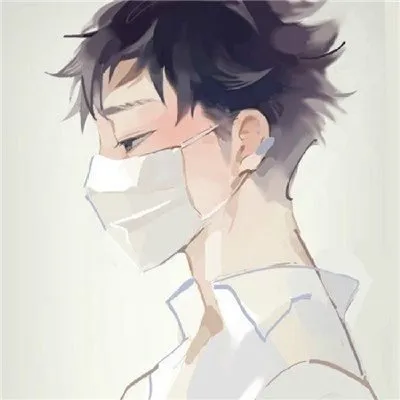 帅气男生头像动漫口罩第1张