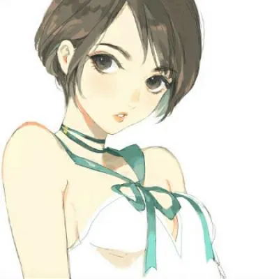 动漫头像女生冷酷短发第1张