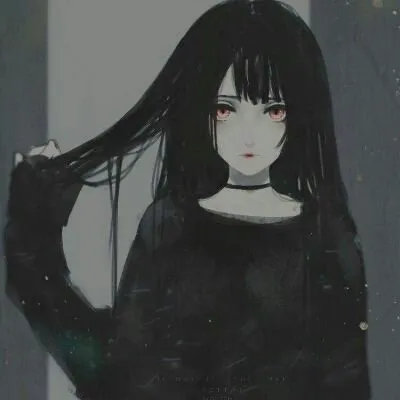 二次元黑暗系女生头像第1张