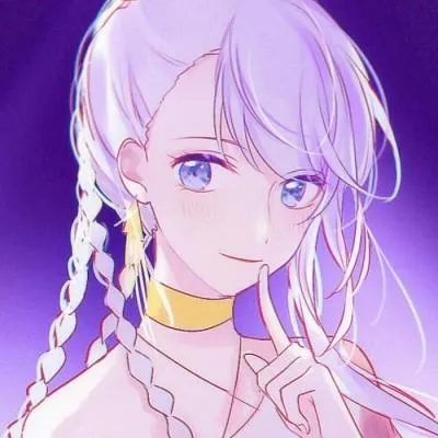 紫色头像女生动漫第1张