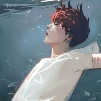 动漫男生伤心绝望图片头像第1张