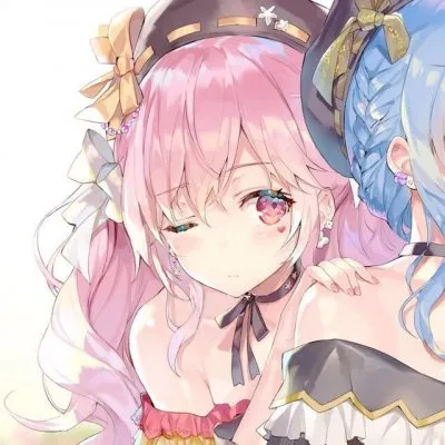 可爱动漫闺蜜头像两张第1张