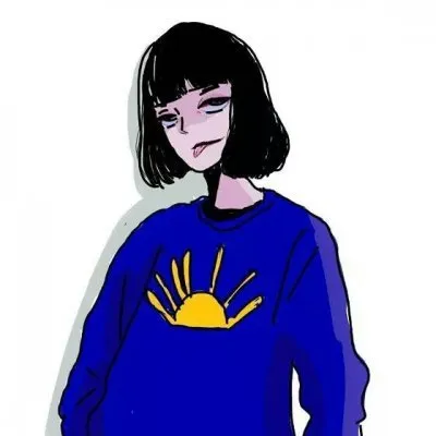 女生漫画头像冷淡第1张