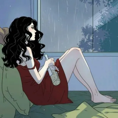 颓废动漫头像女生第1张