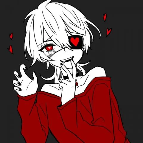 女生动漫头像冷酷帅气黑化第1张