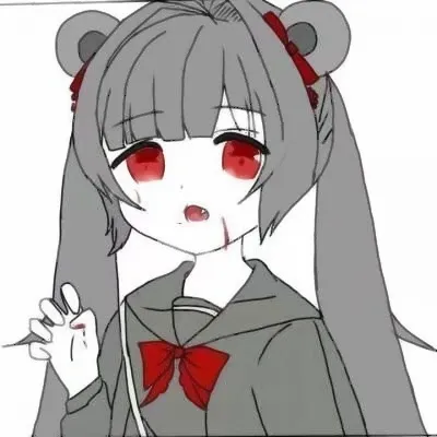 二次元女生头像黑化第1张