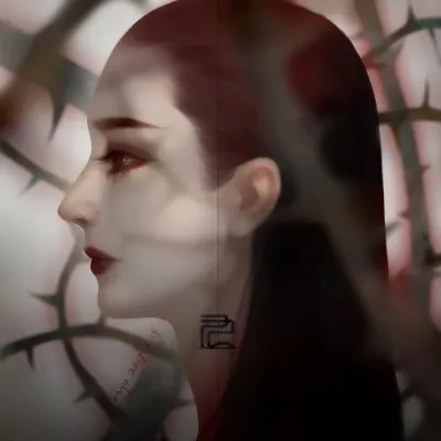 动漫黑暗冷血女生头像图片第1张