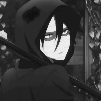 黑色动漫男生头像帅气冷漠第1张