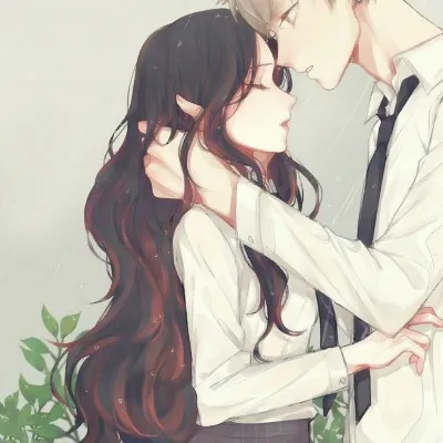 超甜的二次元情侣头像第1张