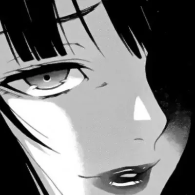 日系丧头像动漫黑白第1张