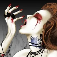 qq黑化头像女第1张