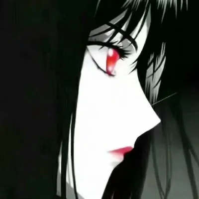 黑化动漫头像女生图片第1张