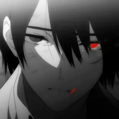 超帅黑白动漫男生头像第1张