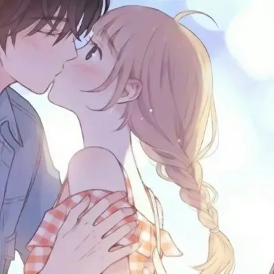 很甜的动漫情侣头像第1张