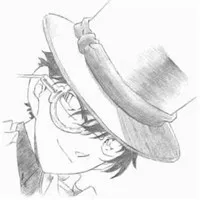 怪盗基德铅笔画头像图片第1张