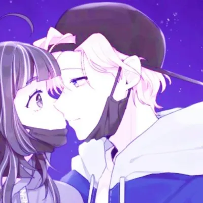 动漫意境情侣头像第1张