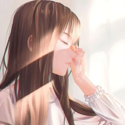 动漫温柔女生头像第1张