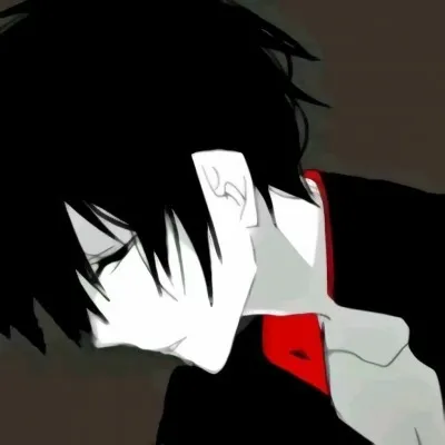 动漫头像男生冷酷黑白第1张