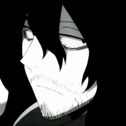 黑暗系黑白动漫头像男生图片第1张