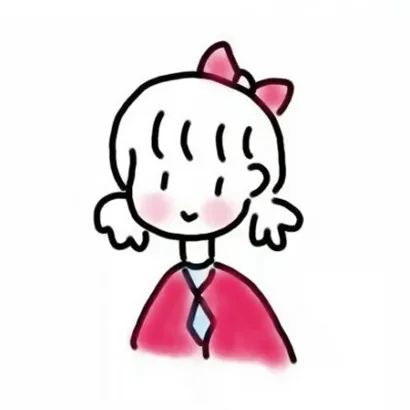 动漫女头简笔画第1张