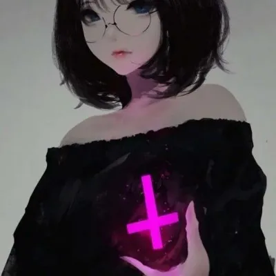 黑暗系二次元女生头像第1张