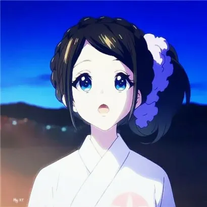 二次元蓝色系女生头像第1张