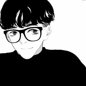 帅气动漫头像男生黑白第1张