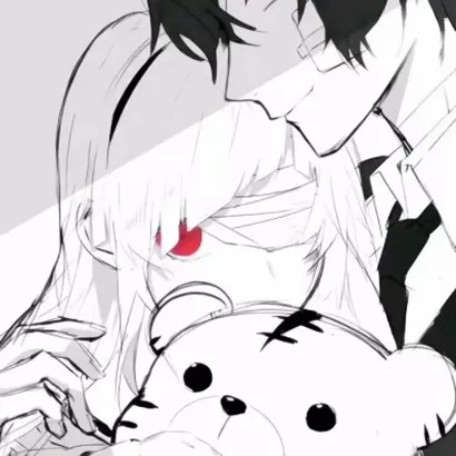 比较丧的动漫情侣头像第1张