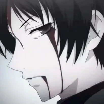 动漫黑白男头丧第1张