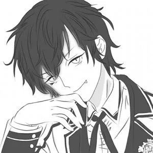 黑白动漫男头像霸气第1张