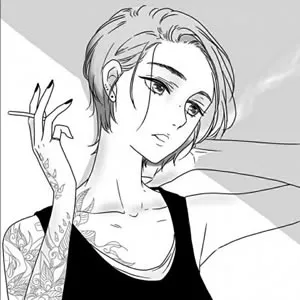 动漫女生黑白头像霸气第1张