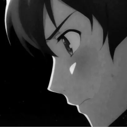 超火黑色丧动漫头像图片第1张