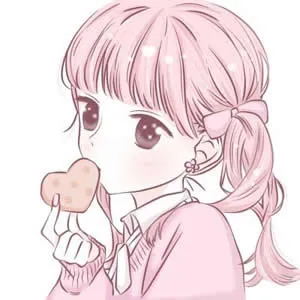 粉色系动漫少女心头像第1张