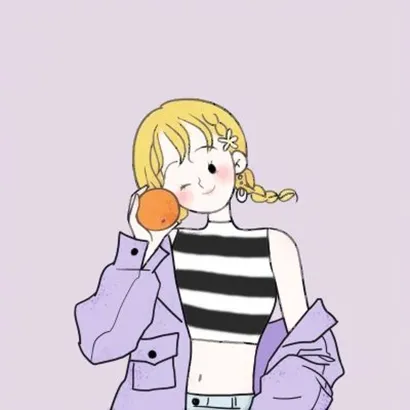 动漫女头像简约第1张