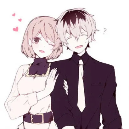 qq动漫情侣头像两人一张第1张