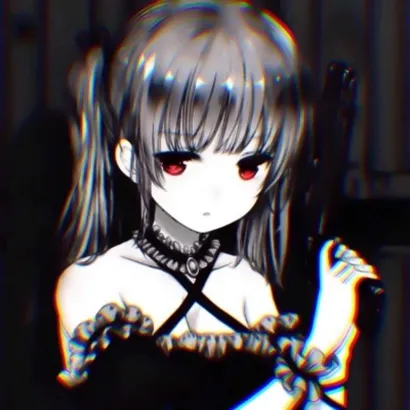 黑暗冷血霸气动漫女生头像图片第1张