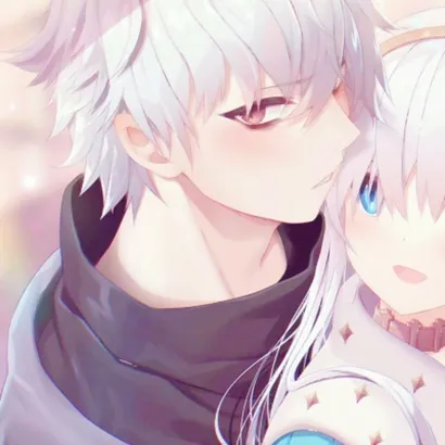 qq情头动漫亲密一对两张第1张