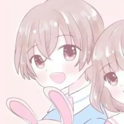 少女心粉色系情侣头像第1张