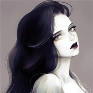 高冷动漫女头像侧脸第1张