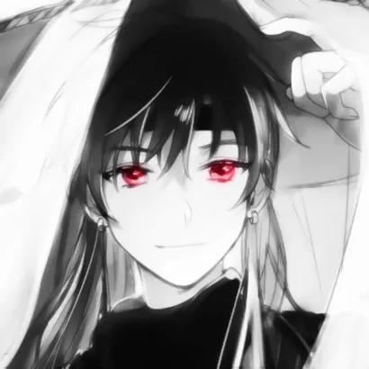 QQ动漫头像男红眼第1张