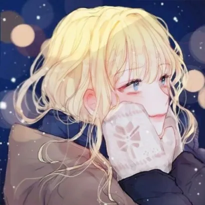 相互抚摸脸庞的情侣头像图片第1张