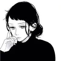 情侣头像一男一女黑白动漫图片第1张