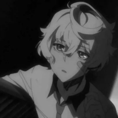 伤心黑白动漫头像第1张